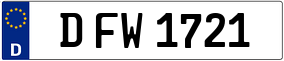 Trailer License Plate
